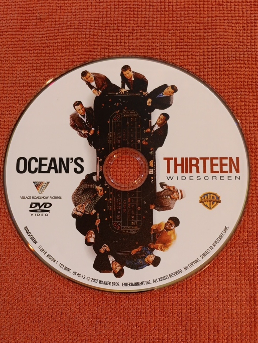 3/$12 Ocean's Thirteen DVD *NO CASE*